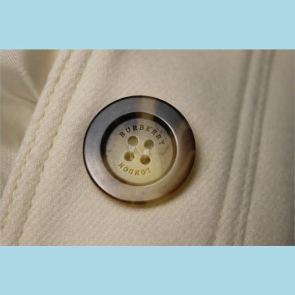 Burberry London Womens Military Trench Coat 36 2 Butter Heavy Wool Recent NEW - Picture 12 of 13